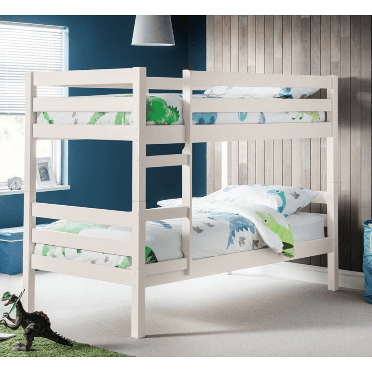 surf white wood bunk bed camden