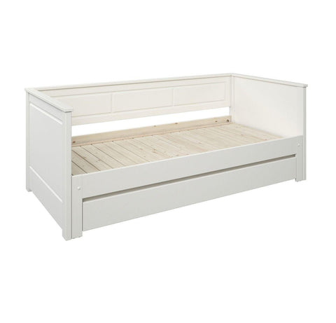 Erika Guest Bed White Pull Out Trundle White