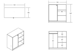 Flair Furnishings Wizard Junior High Sleeper White Bunk Bed with Storage Draws - Complete Comfort Beds