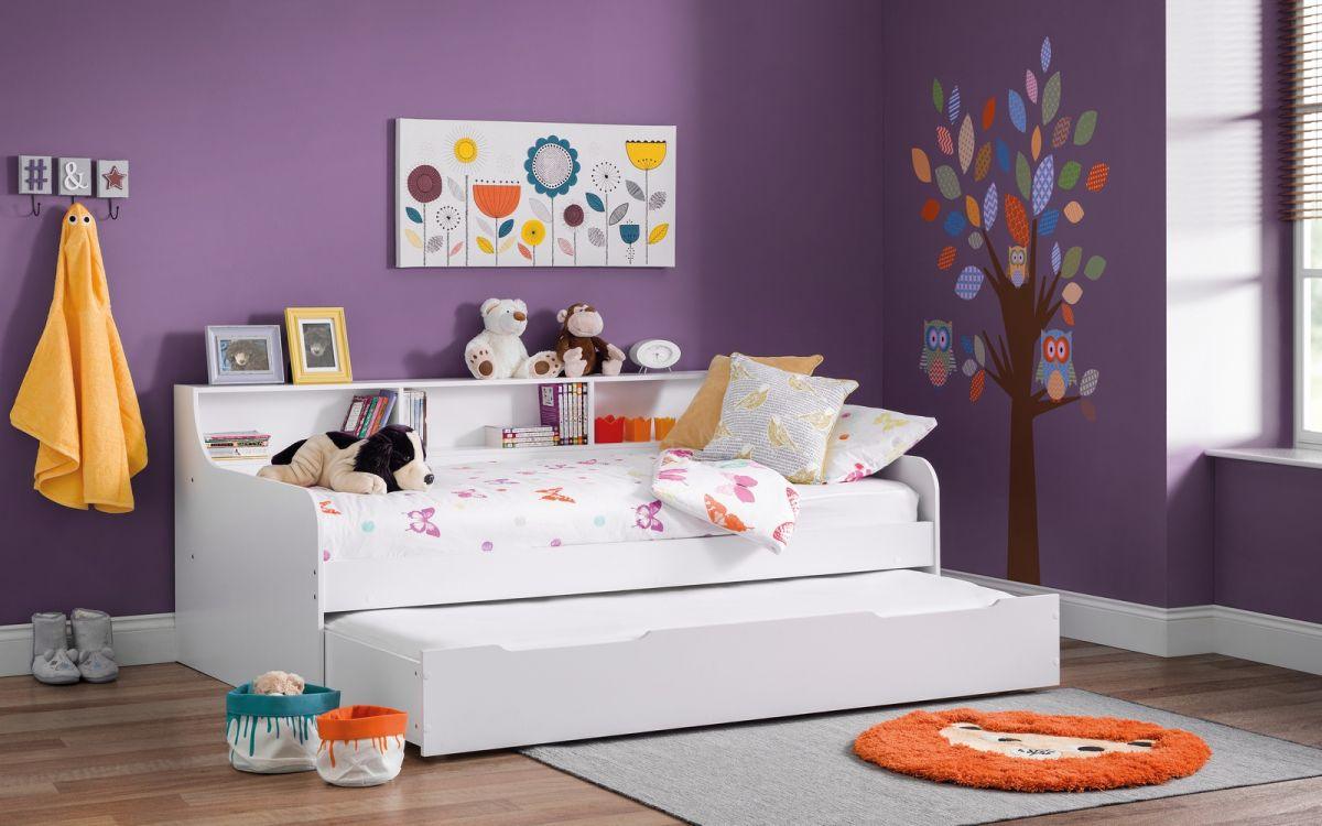 white day bed with storage 2