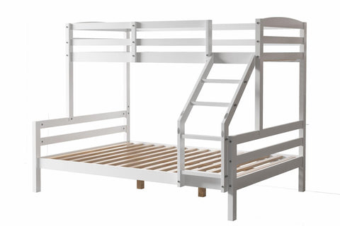 Hopin Triple Bunk Bed Frame in White Measurements