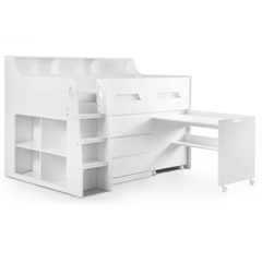 Jupiter White Midsleeper Bunk Bed Frame 8