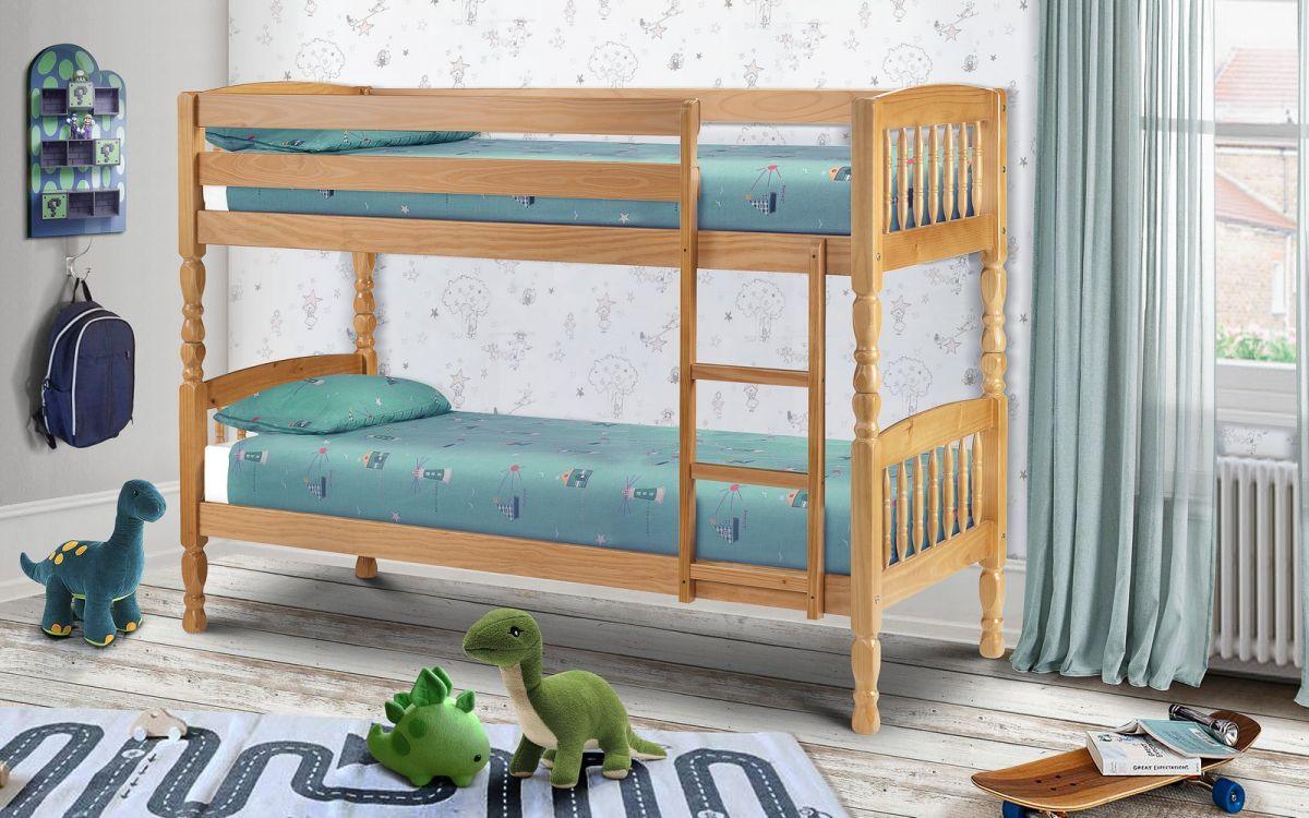 Wooden Spindle Bunk Bed 2