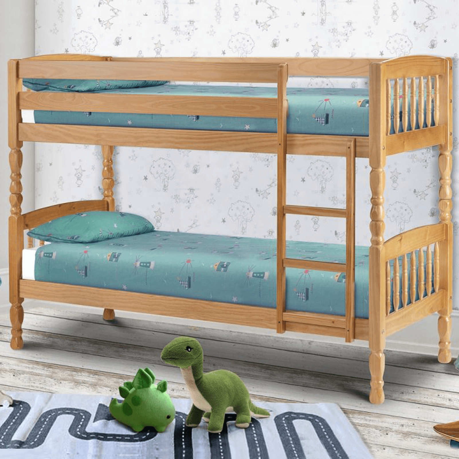 Lincoln Wooden Spindle Bunk Bed 1