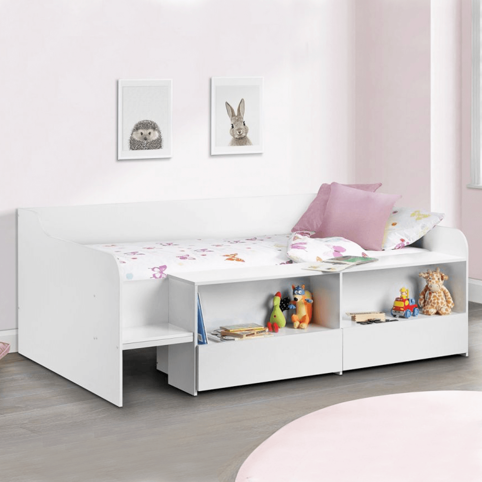 Low Sleeper Bunk Bed White