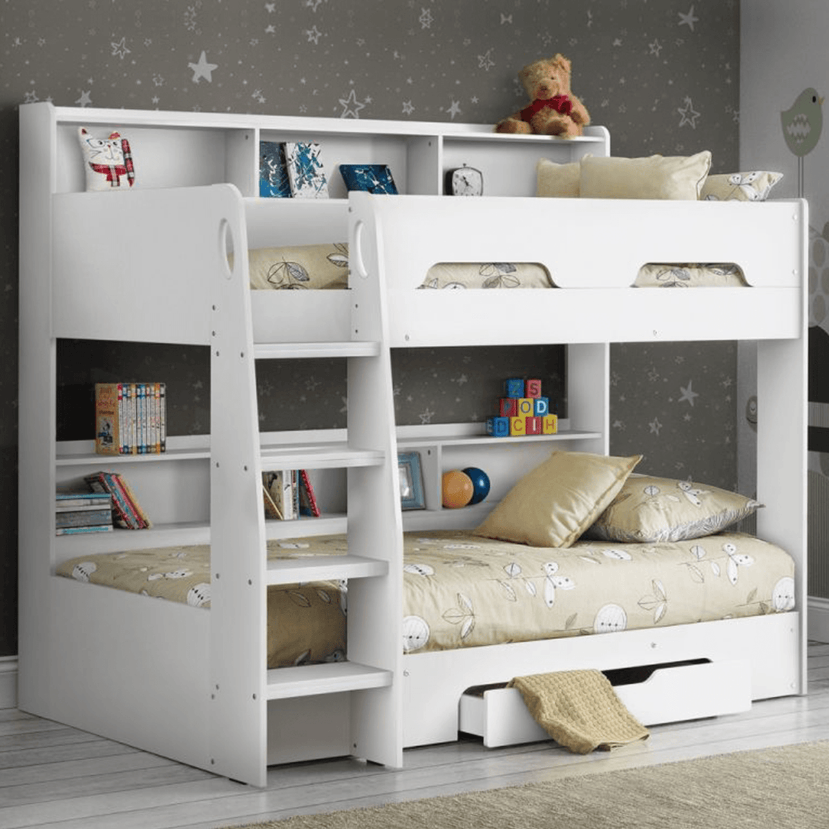 Orion Kids Bunk Bed White 1