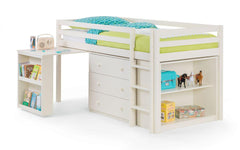 Snow White Mid-sleeper Storage Bed 2