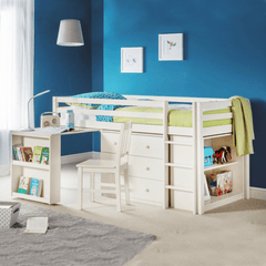 Snow White Mid-sleeper Storage Bed