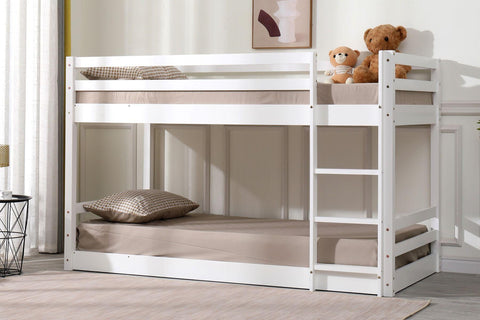 Spark Low Bunk Bed White 2