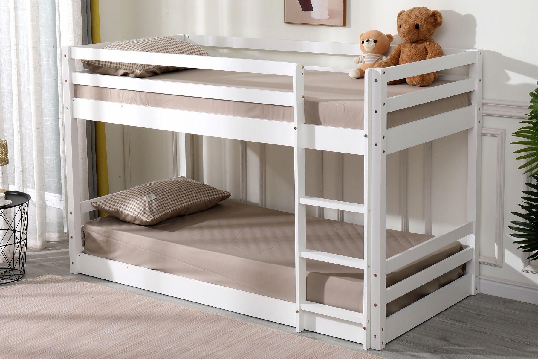 Spark Low Bunk Bed White 3