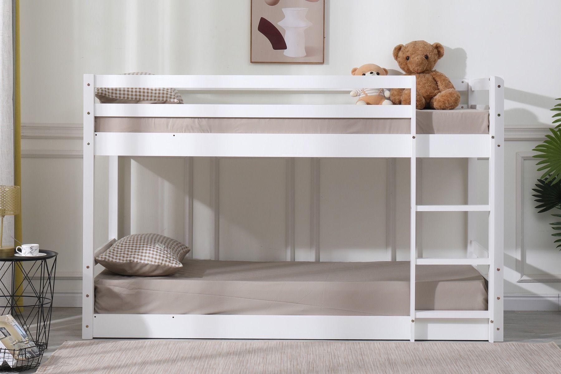 Spark Low Bunk Bed White 4