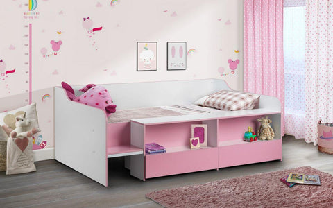 Low Sleeper Bunk Bed Pink 2
