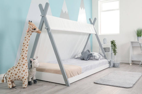 Apache Tipi Bed Frame in Grey Interior